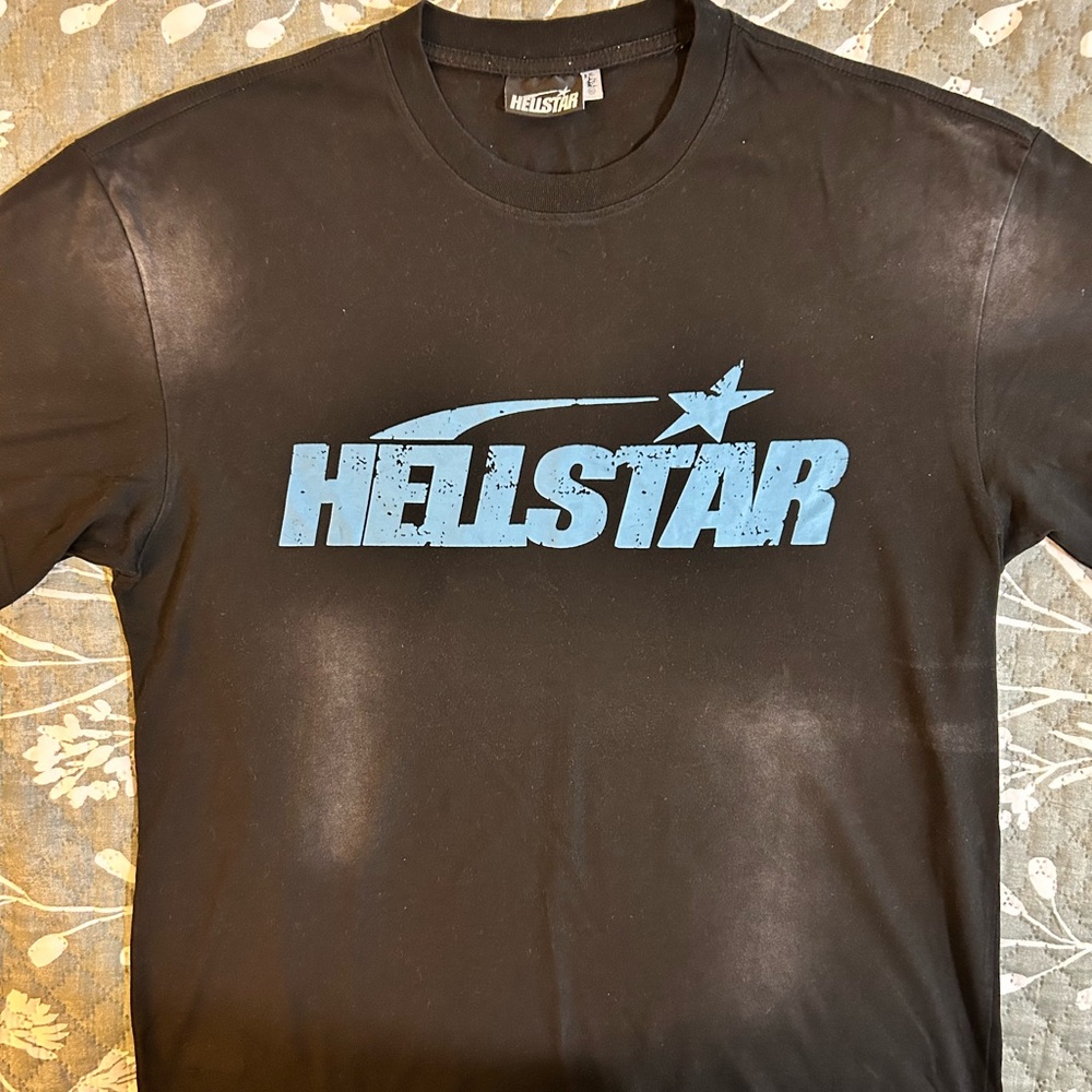 Hellstar Black T-Shirt with Blue Logo EUC!!! GREAT DEAL!!!